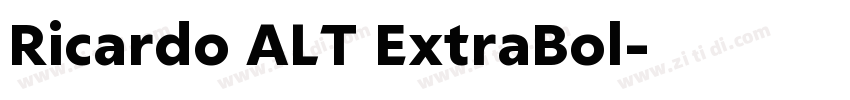 Ricardo ALT ExtraBol字体转换